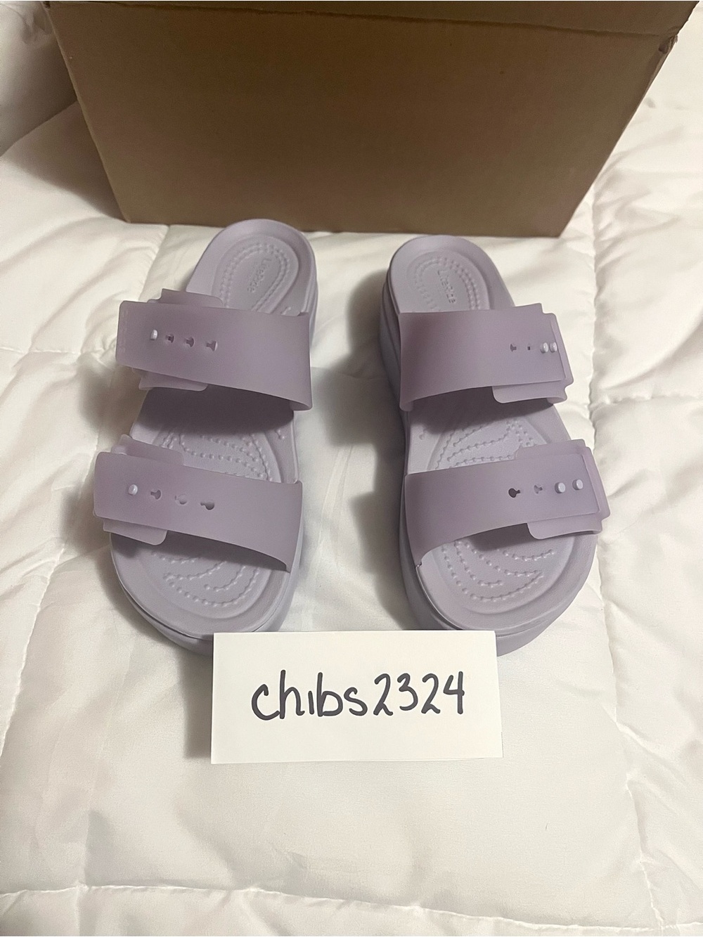 Crocs Brooklyn Buckle Low Wedge Purple Moon 210980-5BR Women's - Picture 5 of 6